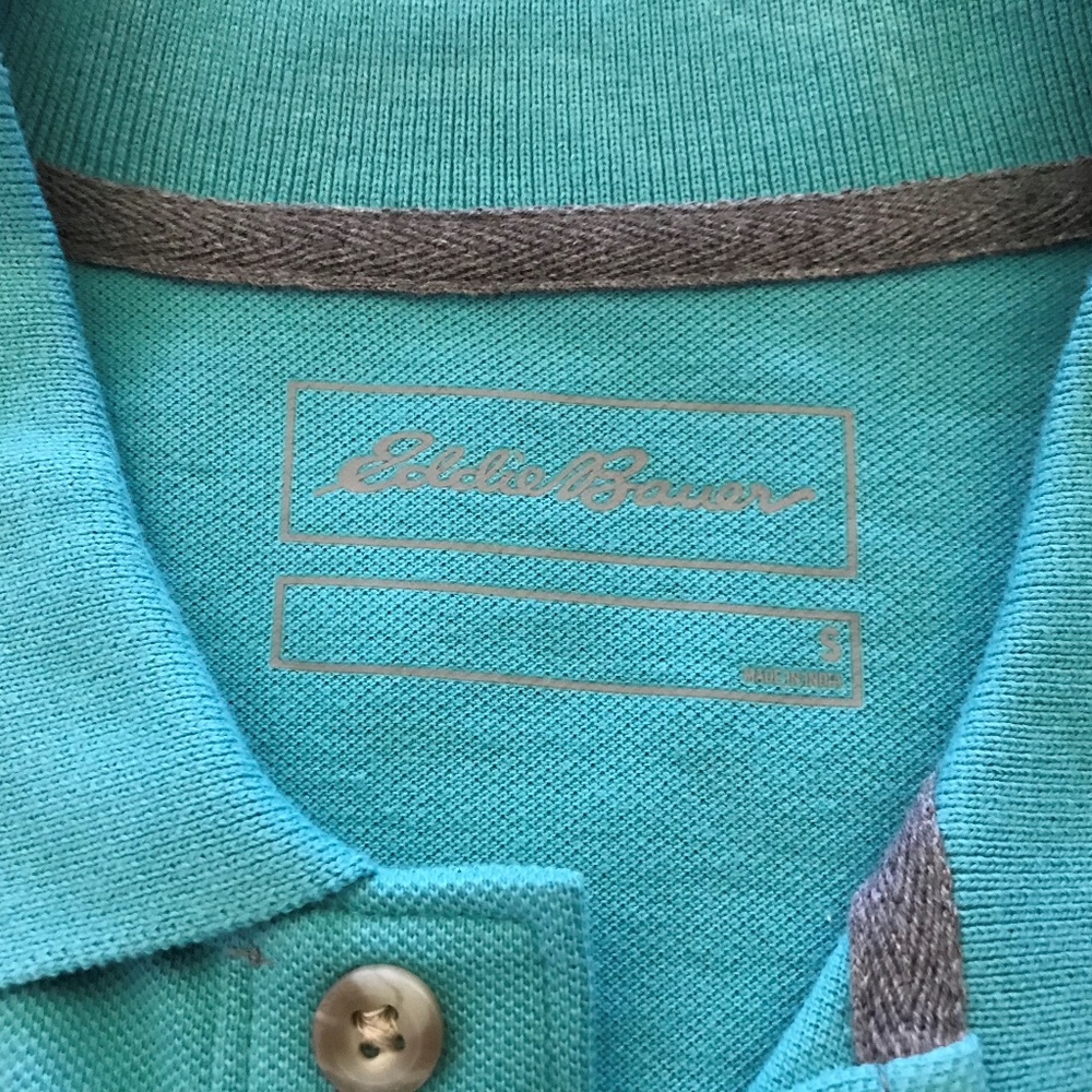 Eddie Bauer Men Polo Shirt 100% Cotton Polo T shir - Picture 5 of 8